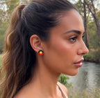 Aboriginal flag earrings