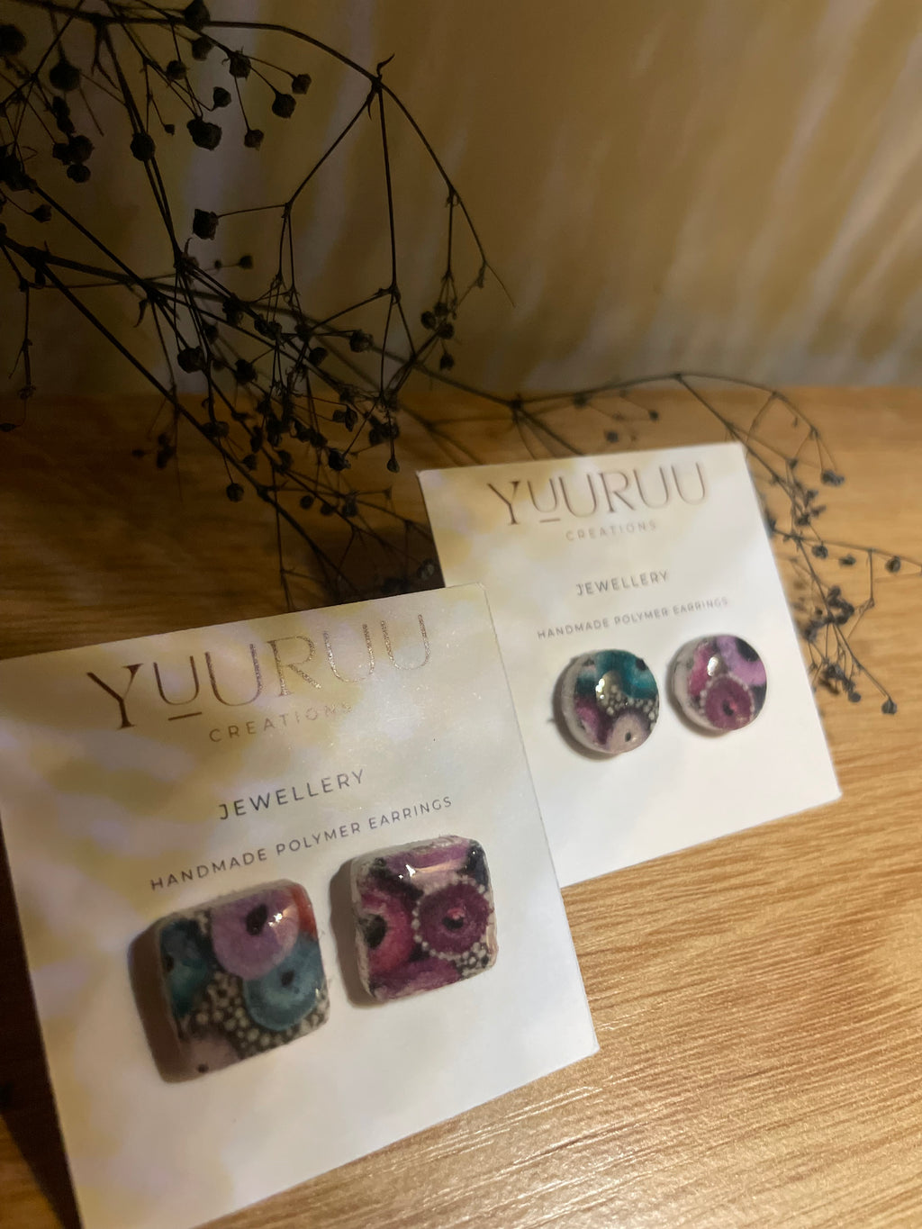 ‘Wumba’ square earrings
